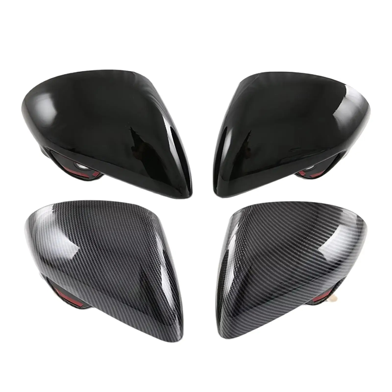2Pcs Car Side Rear View Mirror Guard Cover Caps Trims Durable Replace for Byd Dolphin Atto 2 ea1 2022 2023 Auto Accessories