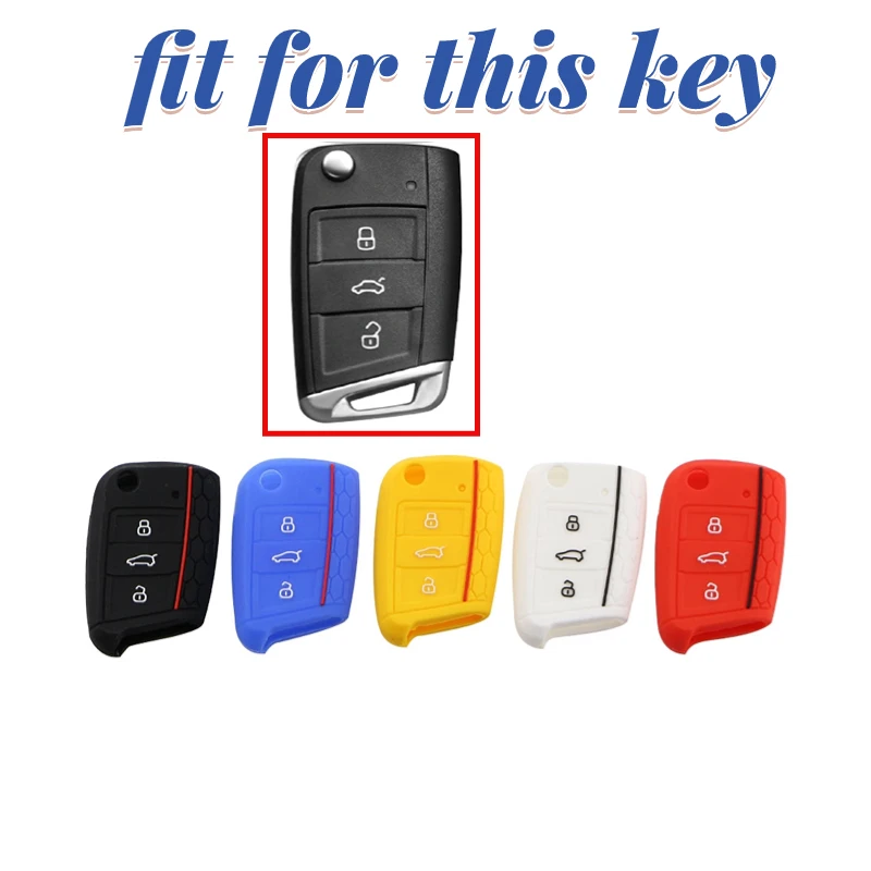 Funda de silicona para llave de coche VW Golf 7