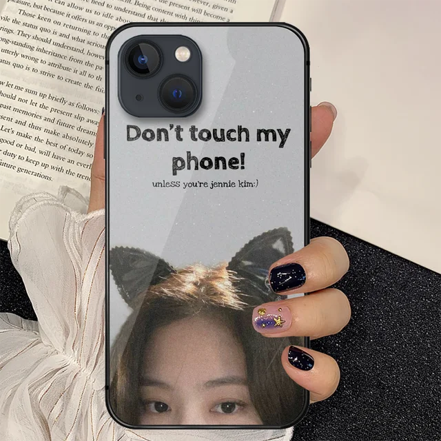 Jennie Kim Kpop Korean Tempered Glass Phone Case Cover For 