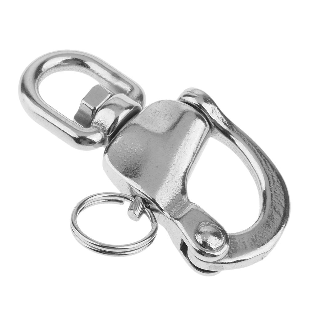 68mm 88mm 124mm 316 Stainless Steel Swivel Snap Shackle - Marine/Sailing/Boat/Yacht