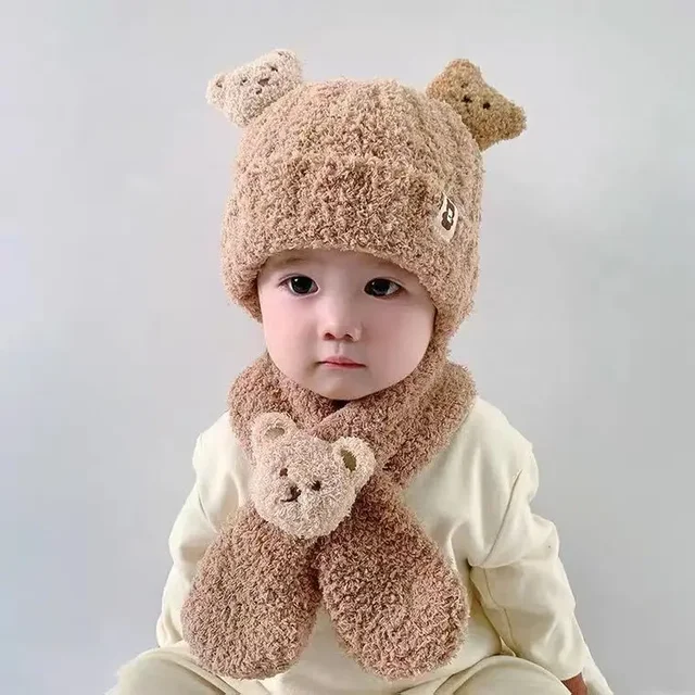 DRESHOW Bébé Bonnet Nouveau-né Bambin Doux Mignon Tricoté Chapeau Pour Bébés Garçons Enfant Casquette Bonnets, 0-6 Mois, 6 Pack Bear Ears: Set-7UK
