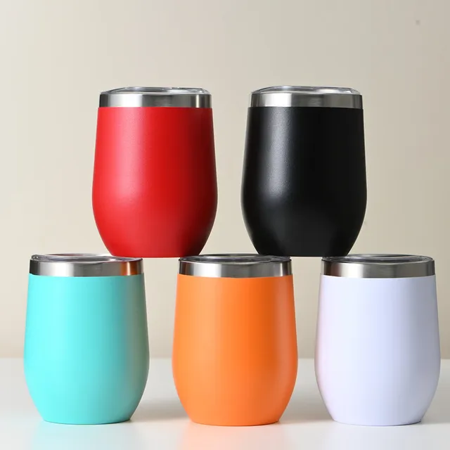 Buy Wholesale China 12 Oz Egg Shaped Thermal Mug Double Wall Cups Insulated  Travel Cup With Lid & Egg Shaped Thermal Mug at USD 2.1