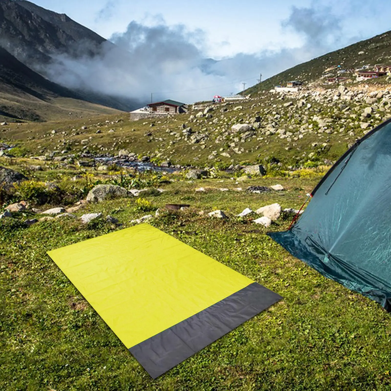 Picnic Blanket Large Picnic Mat Waterproof Foldable Garden Sheet 210x200cm Beach Mat for Festival Camping Hiking Grass