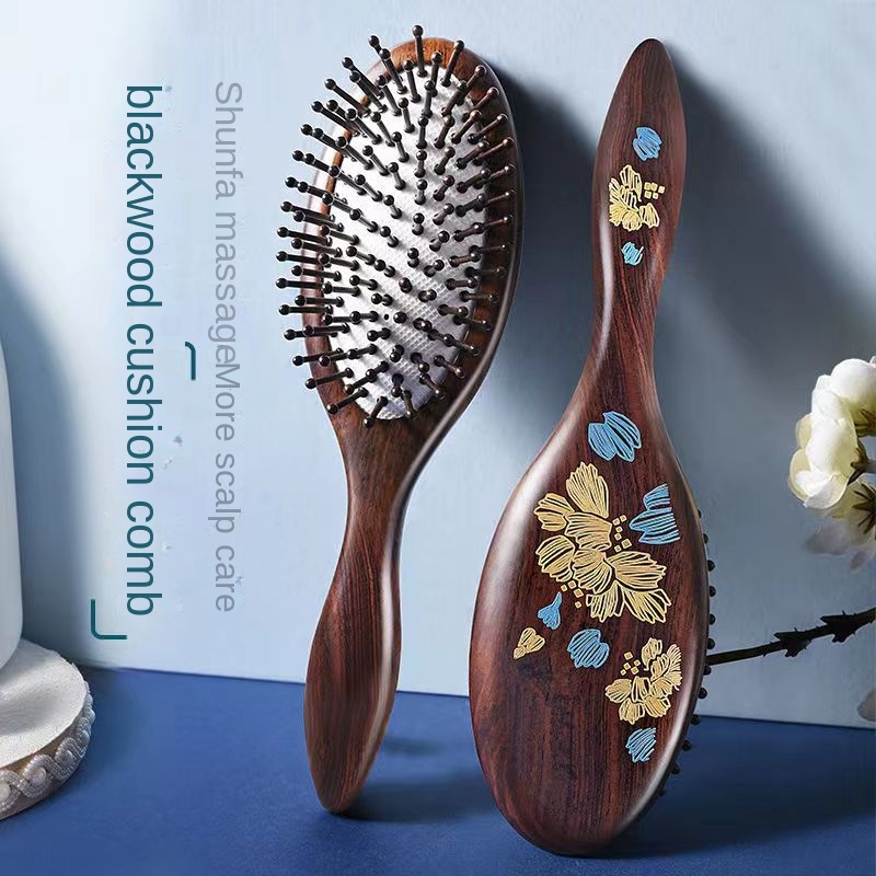 Best of Natural Sandalwood Comb Scalp Massage Relax Airbag Brush Head Blood Circulation Smooth Hair Anti Static Wooden Massager Reviews & Tips