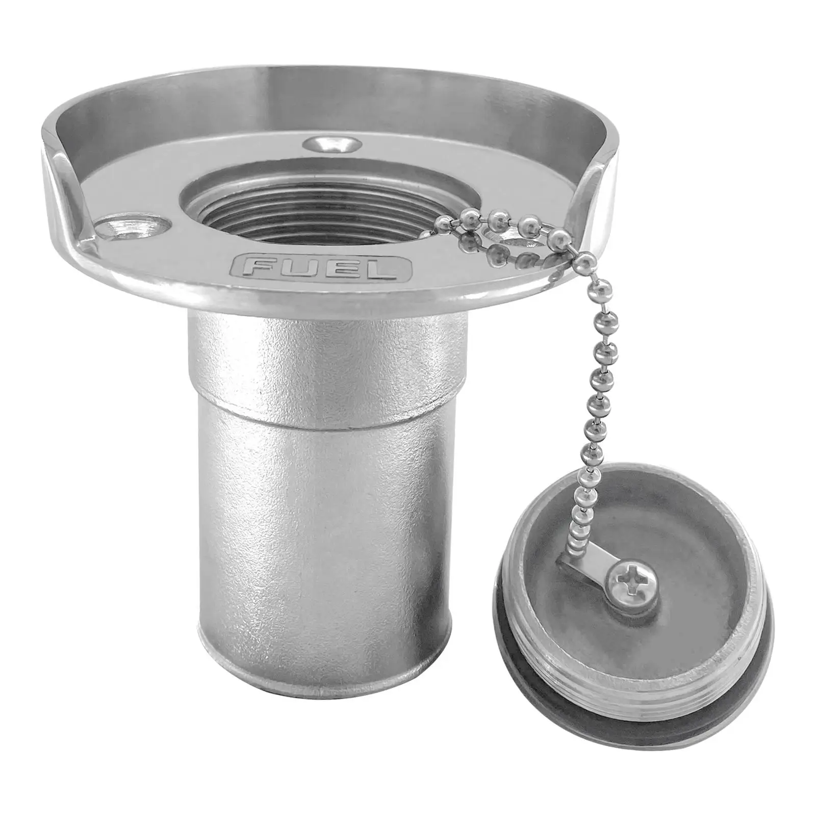 Boat Deck Fill/Filler with KeyleCap, 316 Polished 1.5inch Hardware