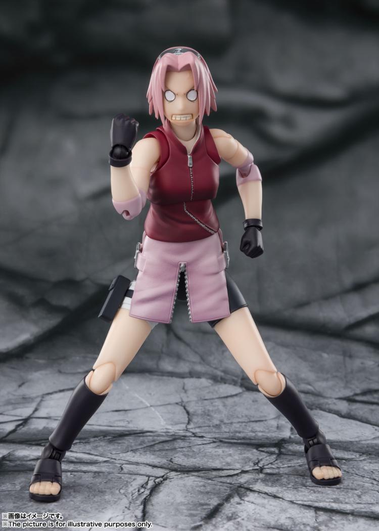 Экшн-фигурка Bandai SHF NARUTO Haruno Sakura 2,0 настольные украшения  Детские Подарки Коллекционные игрушки