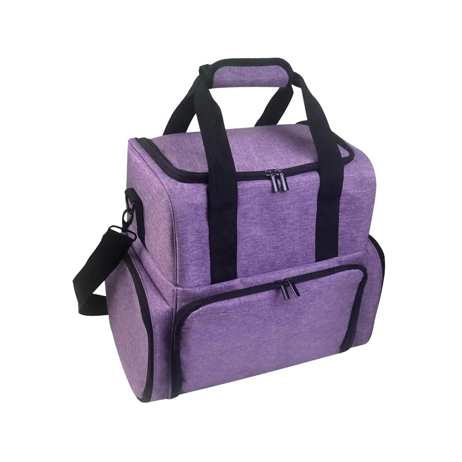 Double Layer Nail Polish Storage Bag Double Handle Reinforced