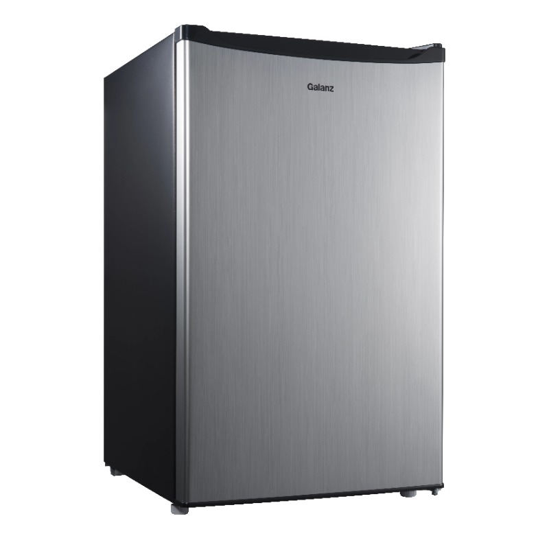 Title 1, 4.3 Cu ft Single Door Mini Fridge, Stainless St...