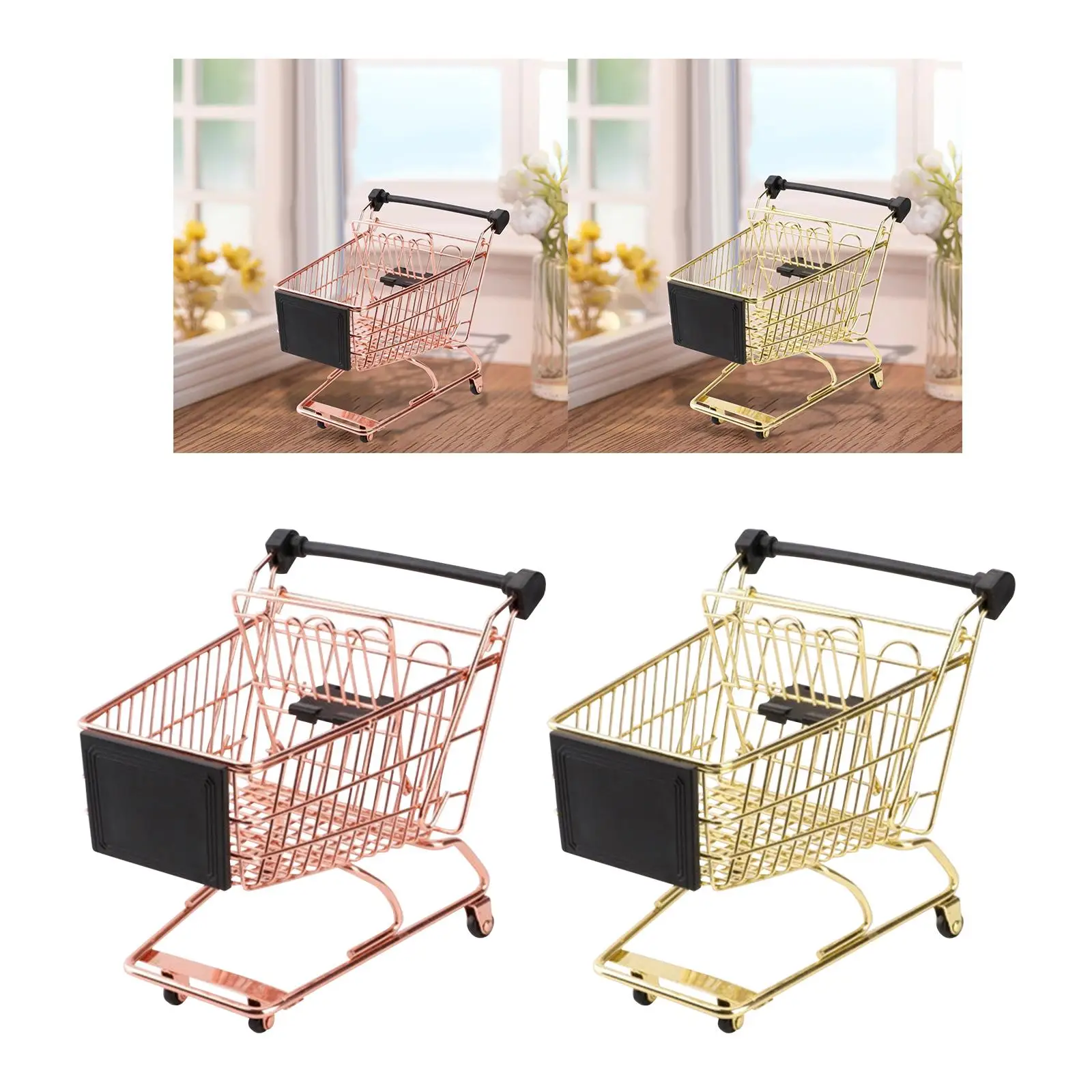 Mini Shopping Cart Photo Props Early Educational Party Favors for Kids Girl