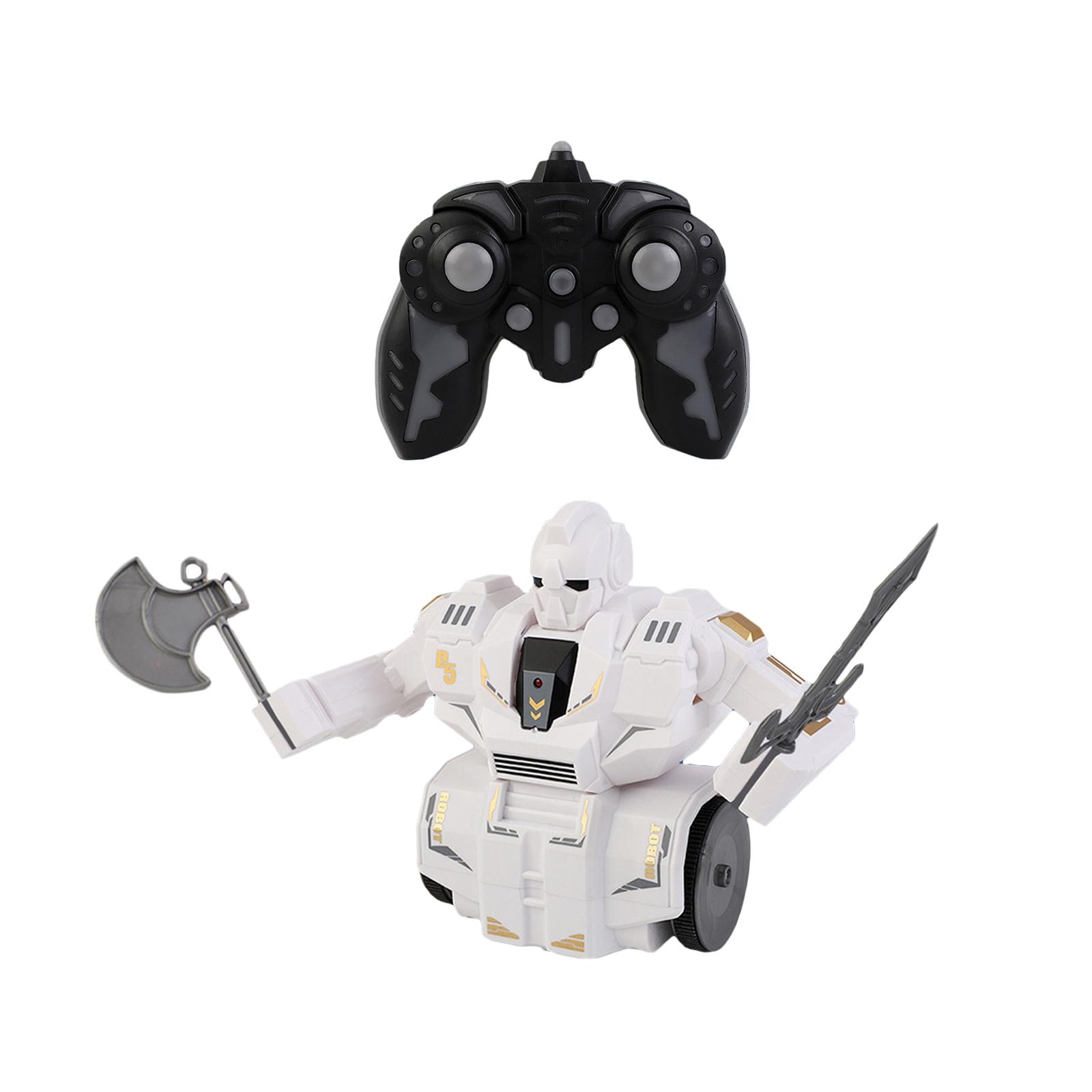 RC Battle Robots USB Charging Logical Thinking Left Right Turn Children Robot Toys for 4 5 6 7 8 12 Boys Girls Holiday Gifts