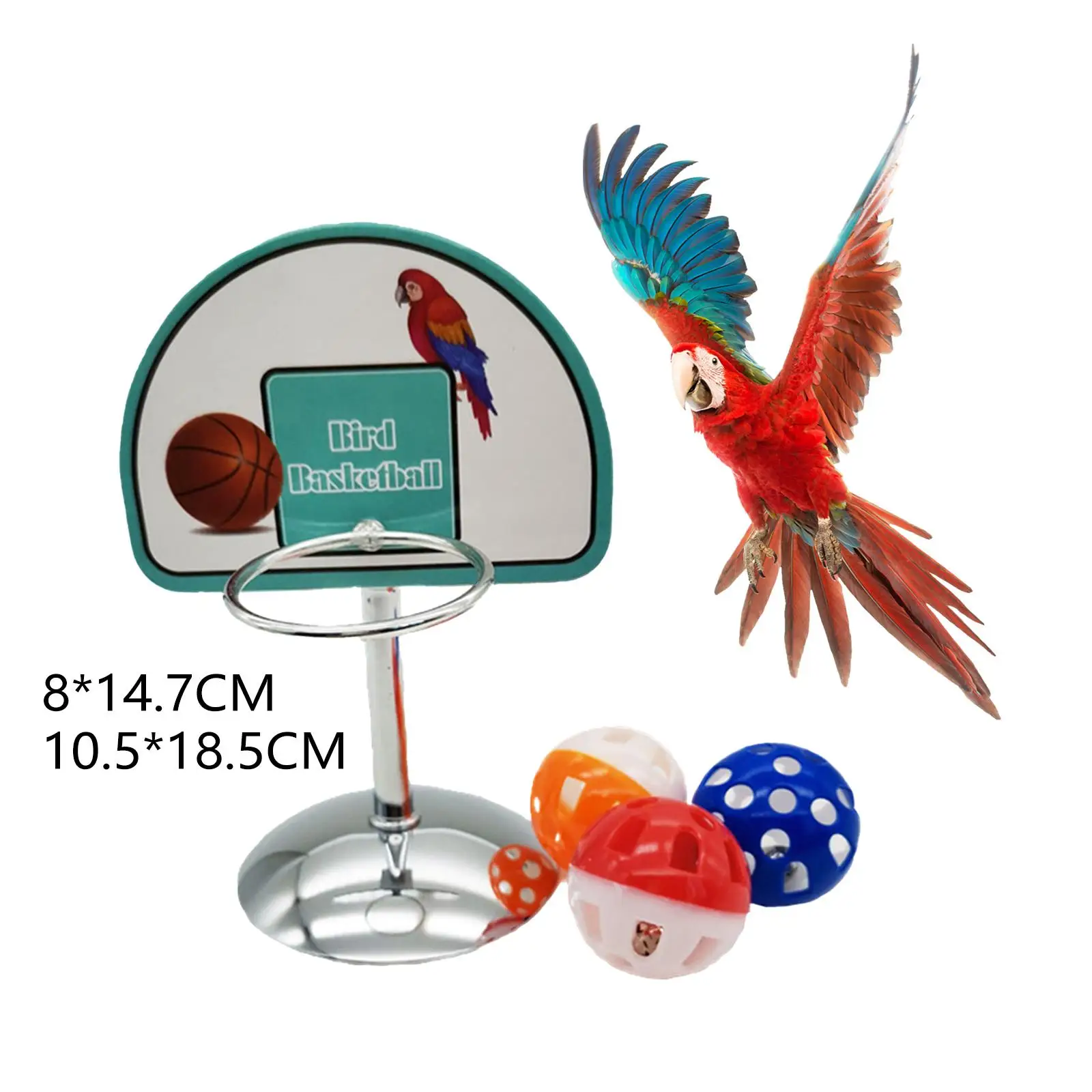 Bird training toys, educational toys, pet supplies, parrot toys, basketball with