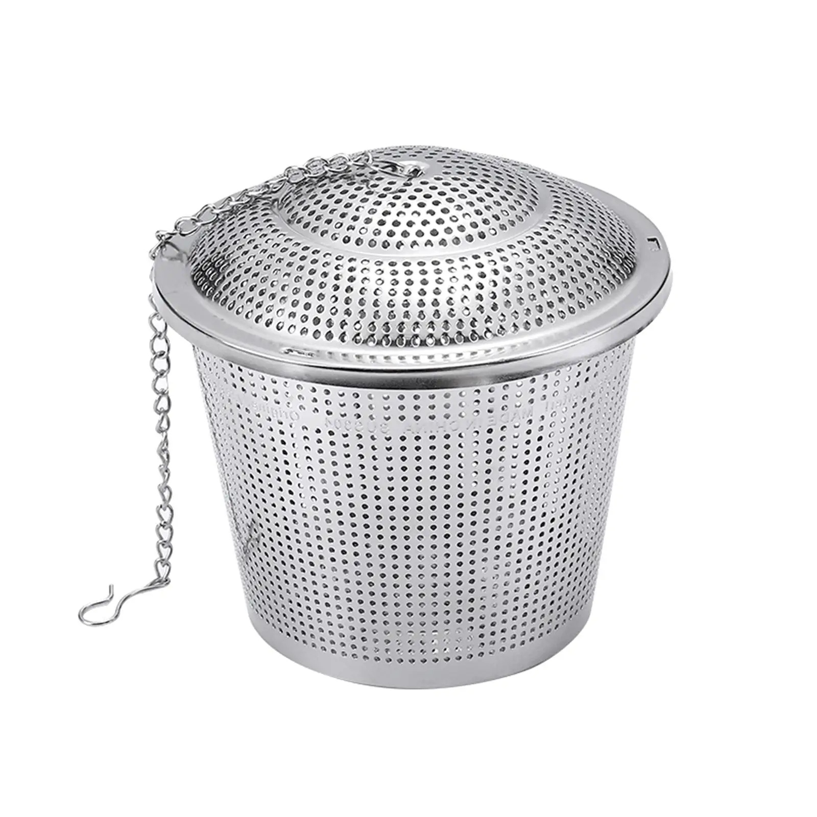 Tea Ball Infuser for Loose Leaf Stainless Steel with Extended Chain Hook Chained Lid Fine Mesh Spice Infuser for Stews Soup