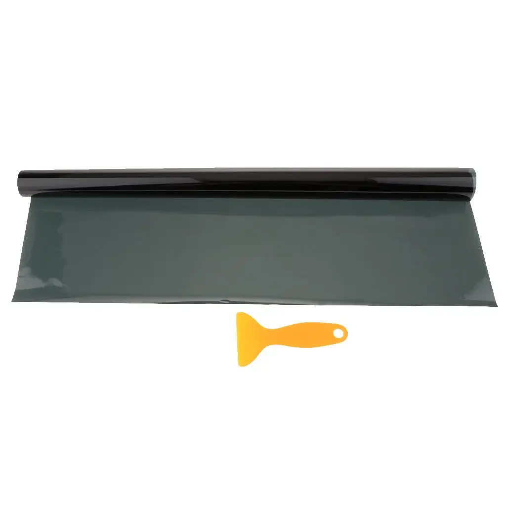 2x 50x200% VLT Black Glass Window Tint Shade Film Roll for Car 