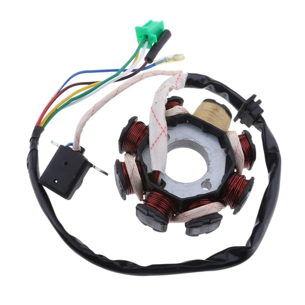 Motorcycle Magneto Stator Ignition  8 Pole Coil For GY6 125cc 150cc