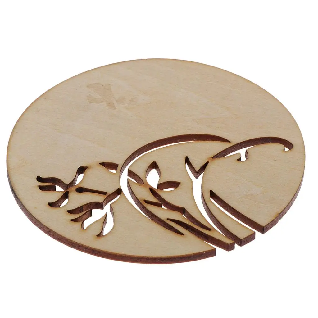 Wooden Coasters To Hold Cups Of Coffee, Drinks For Children, 9 Cm