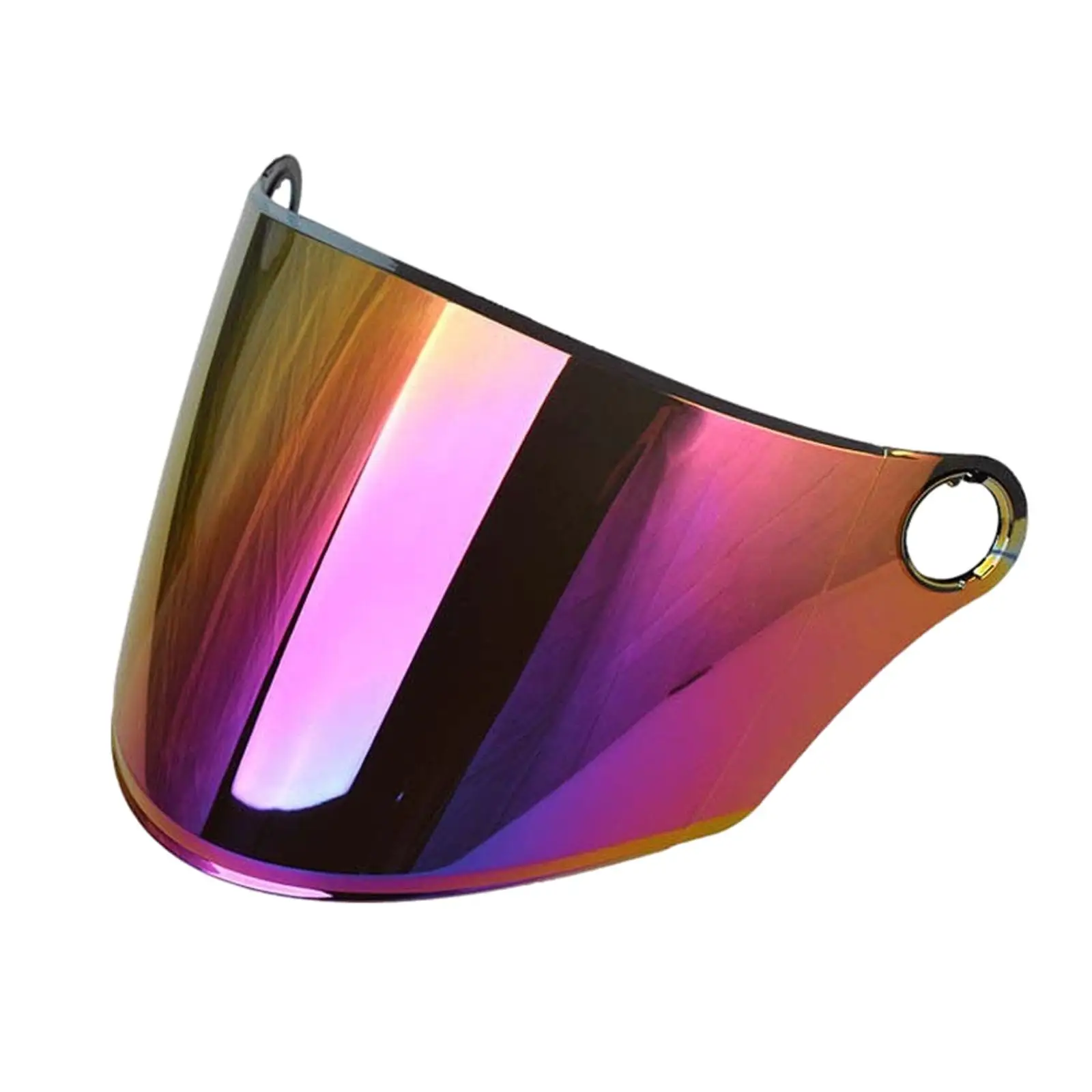 Universal Shield Visor Lens Replace Flip up Down Retro Colorful Windproof Windshield for Motorcycle Helmet Open Face 3 Snap