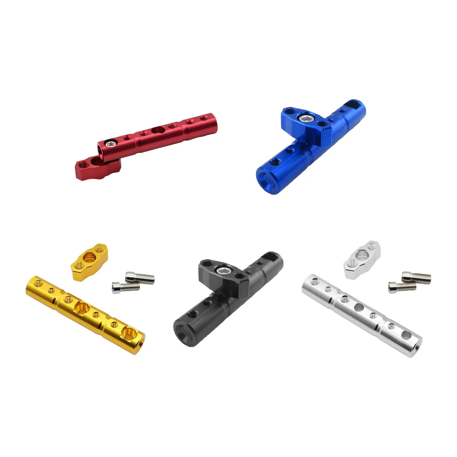 Motorcycle Extend Adapter Holder Motorbike Crossbar Base 6mm 8mm 10mm Mounting Holes Support Bar Bracket Mount Extender Bracket