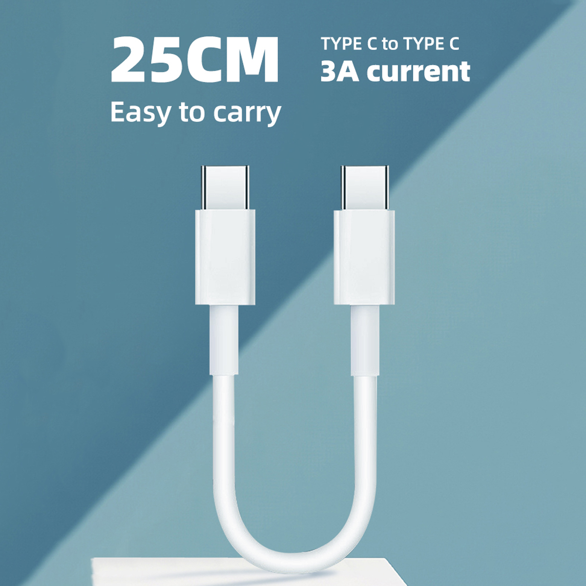 0,25 m Typ C zu Typ C Kabel 20W Schnell ladekabel USB C zu USB C Kabel für Samsung Huawei MacBook Pro Xiaomi Ladegerät USB-Kabel – Detail 8
