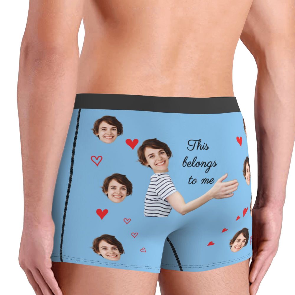 Title 17, Boxer personalizzato con viso con foto personal...