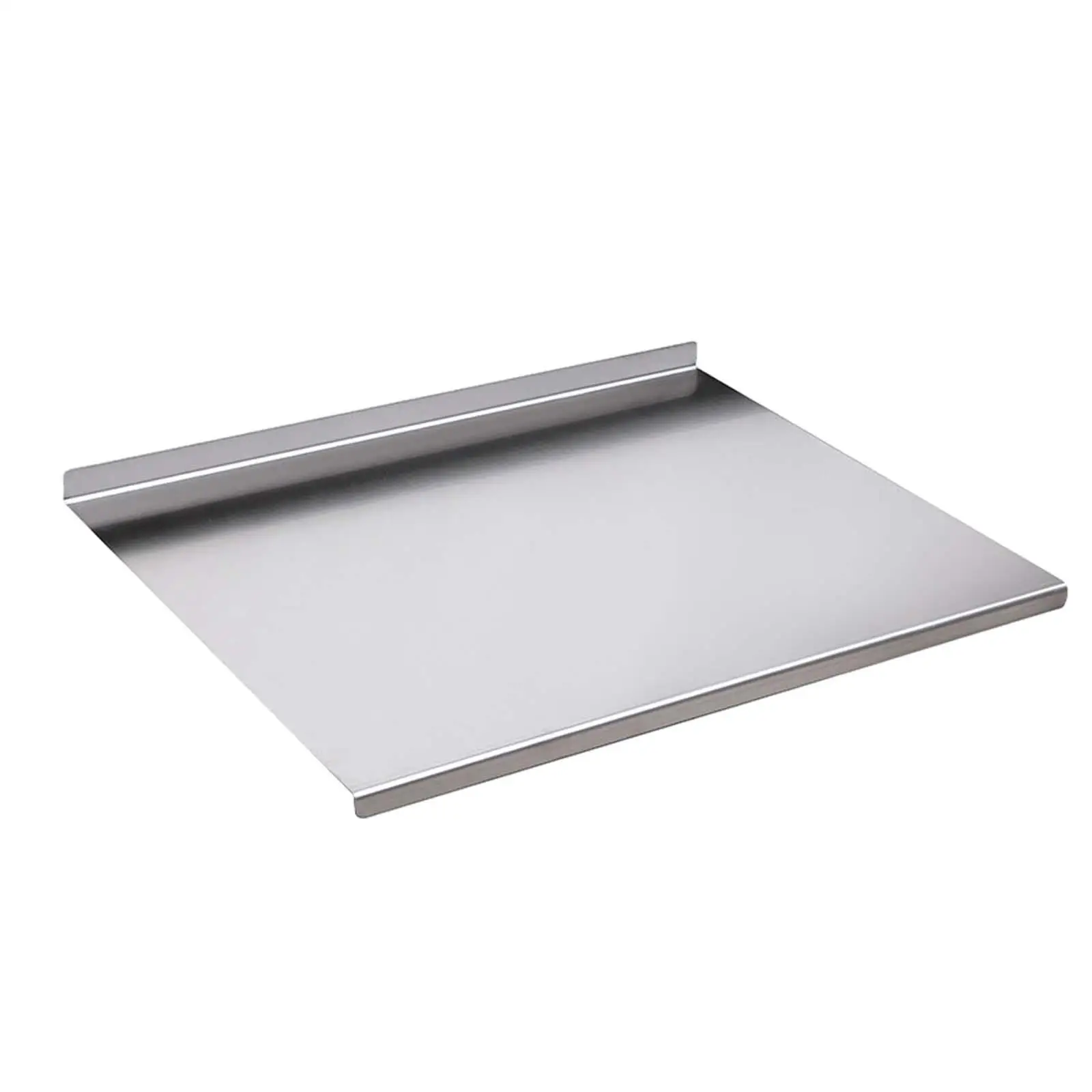 Stainless Steel Chopping Board Nonstick Easy to Clean Kitchen Shaped Hem Sturdy Smooth Surface Extra Large Thick