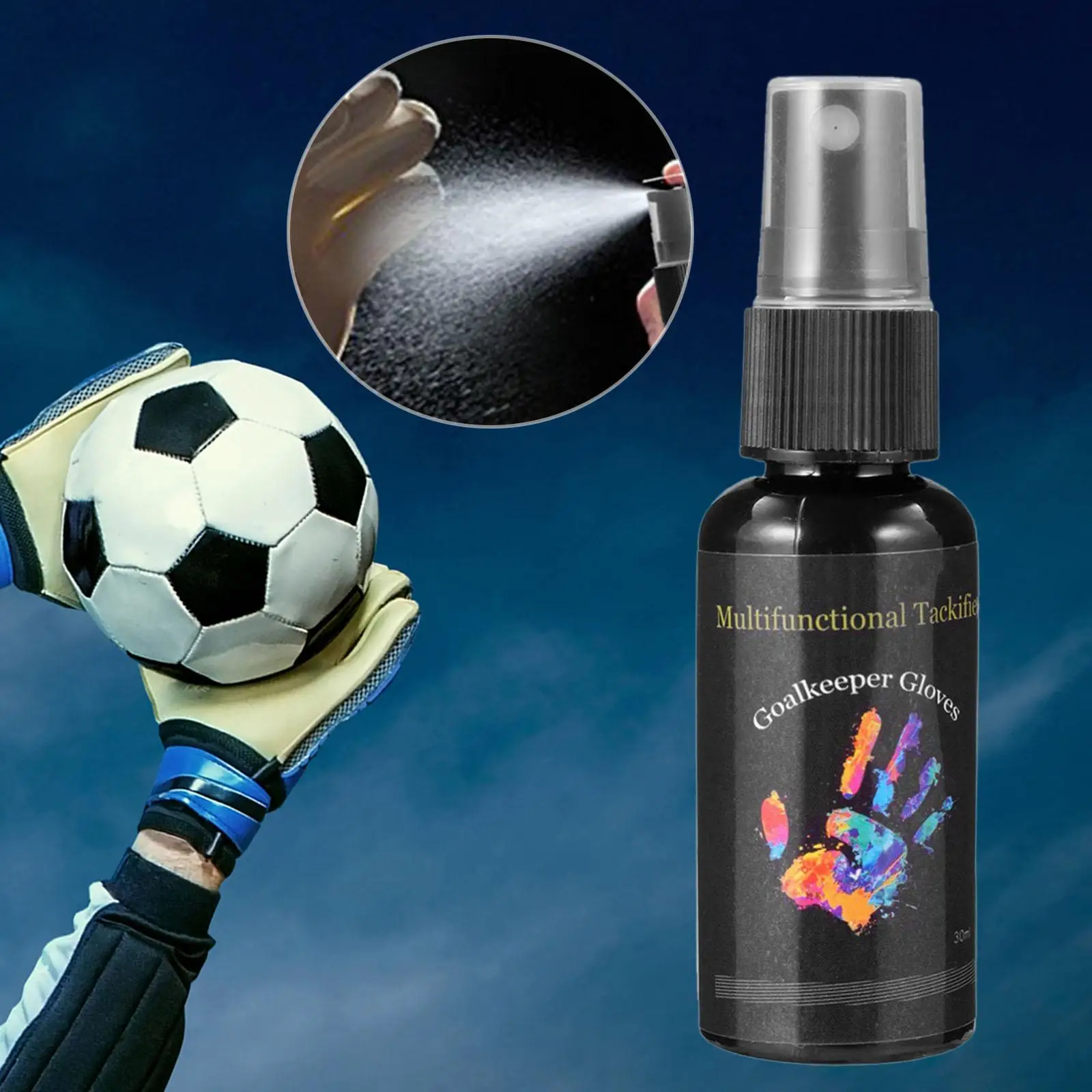 Football Grip Spray Hockey Training Firm Grip Soccer Anti Slip 30ml Basketball Hand Grip Spray Equipment Maintenance Protection