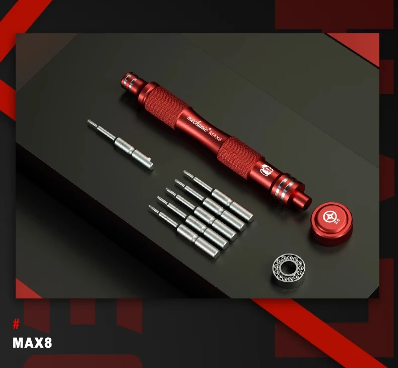 Description Picture 5 of itemMECHANIC MAX8 Ultra Harded Screwdriver Convex Cross Torx T2 Y0.6 Pentalobe Phillips For Phone Opening Repair Disassembly Tool