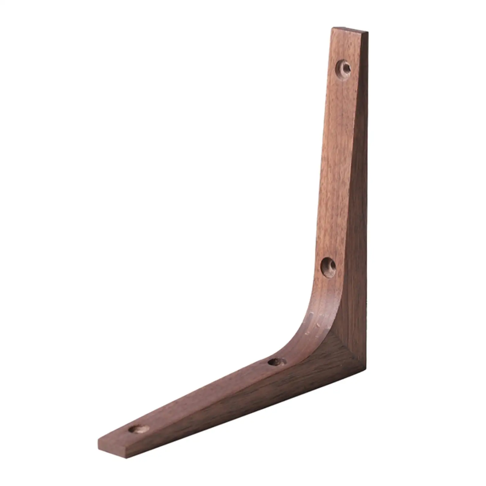 Solid Wood Triangle Selves Bracket Corner Brace Shelf Supports 90 Degree Wall Mounted L Shaped Shelving Brackets for Home Decor