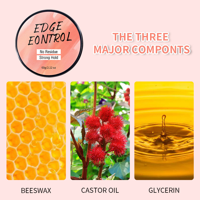 Description Picture 5 of itemHair Waxes EDGE CONTROL Small Hair Control Cream for Hair Wax At The Temples Ceras Para El Cabello Hair Gel for Black Women