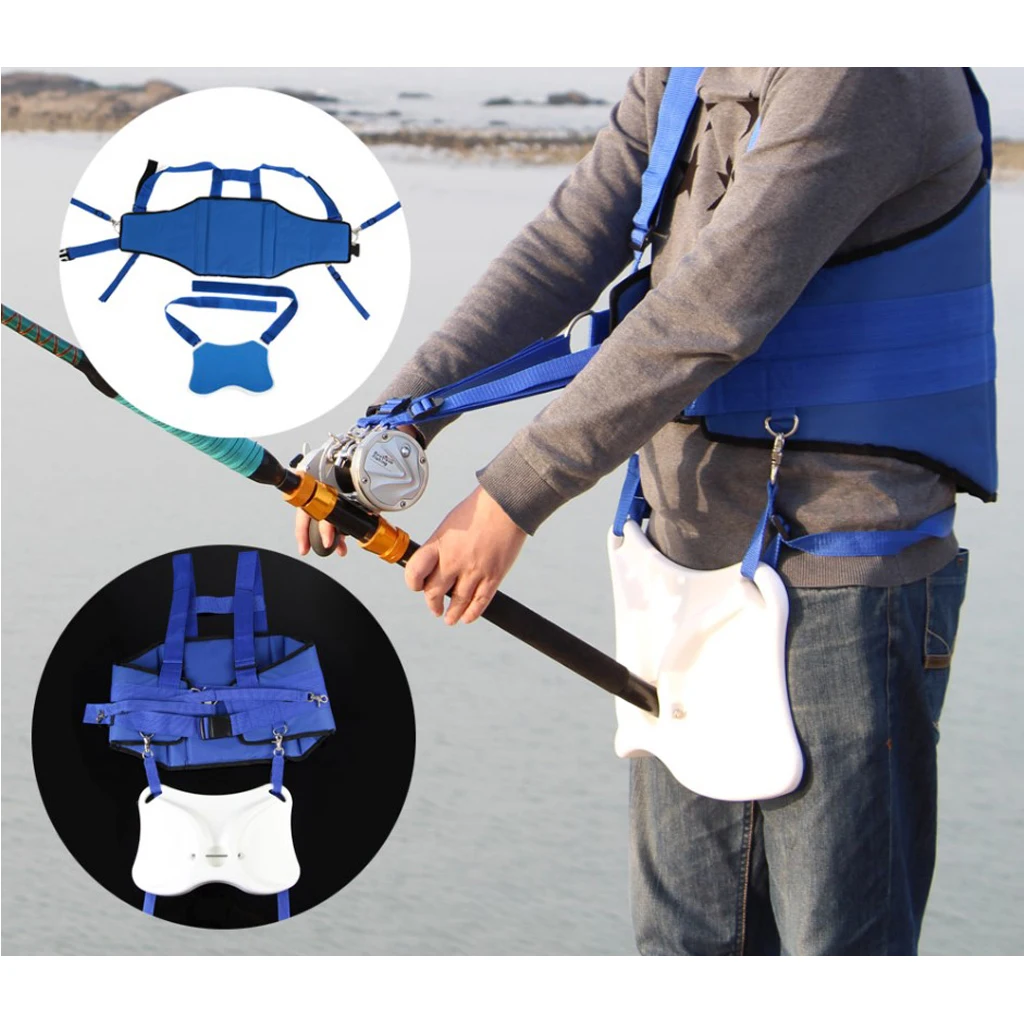 Professional Fishing  Belt Harness Waist Gimbal  Rod Holder 8mm