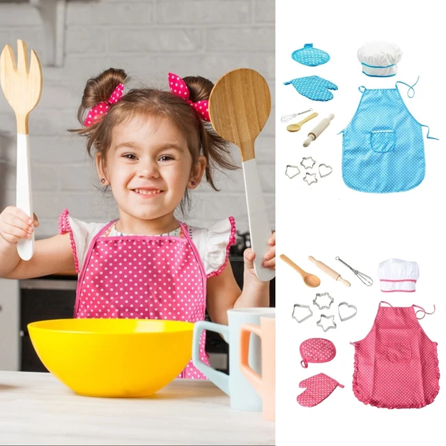 11Pcs Children Baking Kit Chef Dress Up Role Play Toys for 3-8 Year Old  Girl Boy - AliExpress