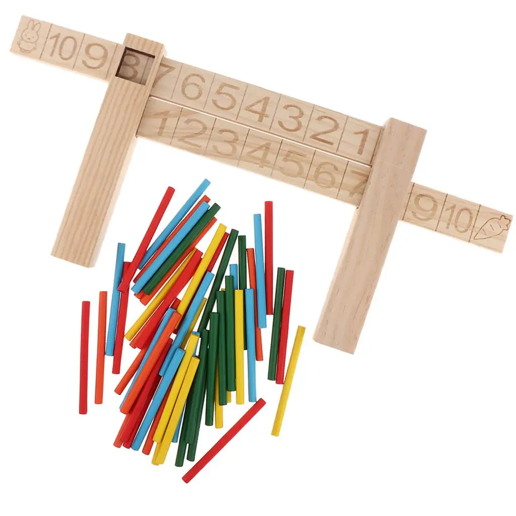 Wooden  Arithmetic Mathematics Teaching Aids Preschool Learning Toys