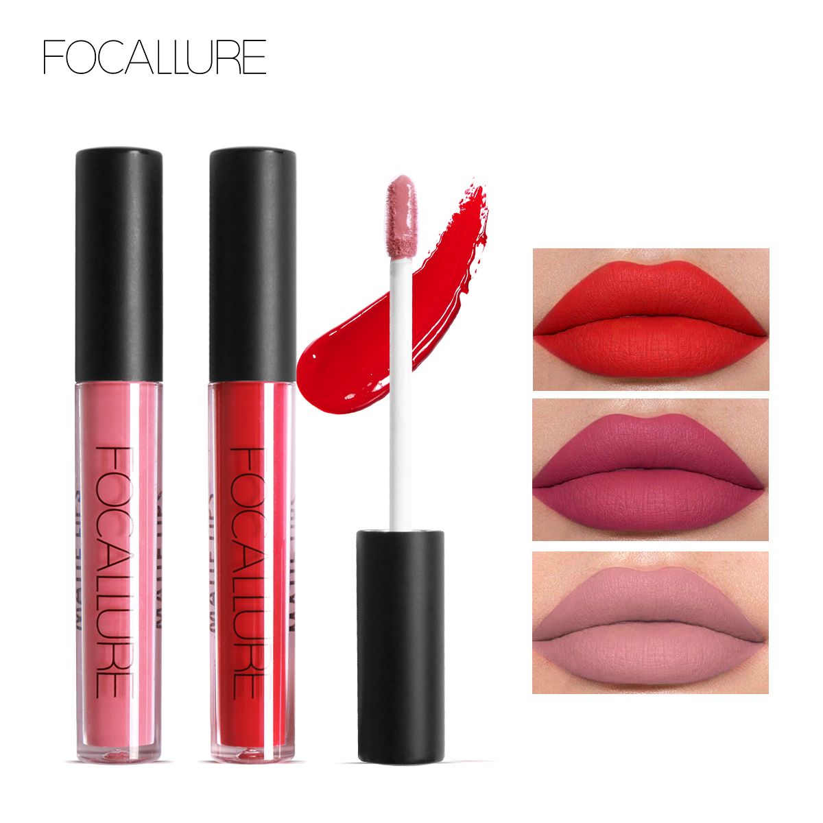 Best of FOCALLURE Matte Liquid Lipstick Long-lasting Waterproof Lip Gloss 10 Colors Lip Glaze Non-Stick Cup Lip Tint Makeup Cosmetics Reviews & Tips