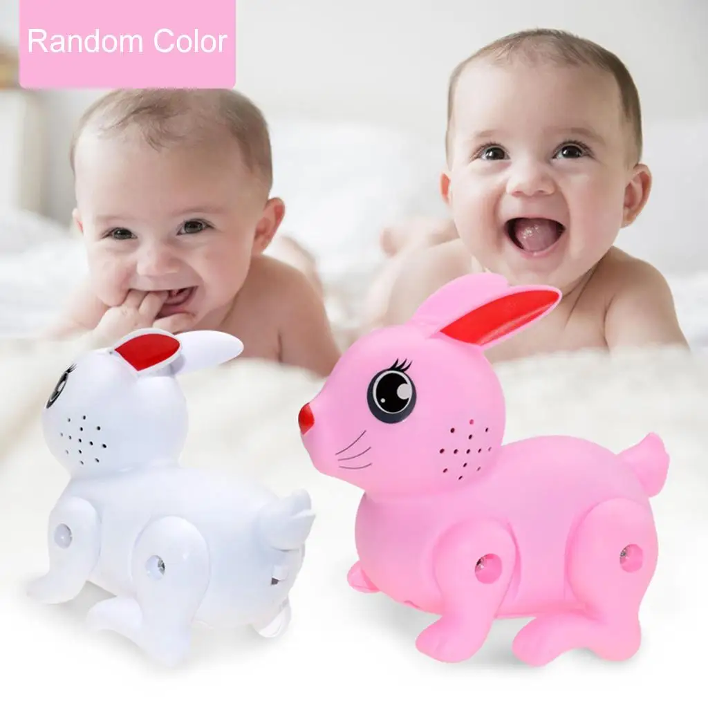 Cute Electric Rabbit Toy Battery Powered Interactive Toy for Children Kids