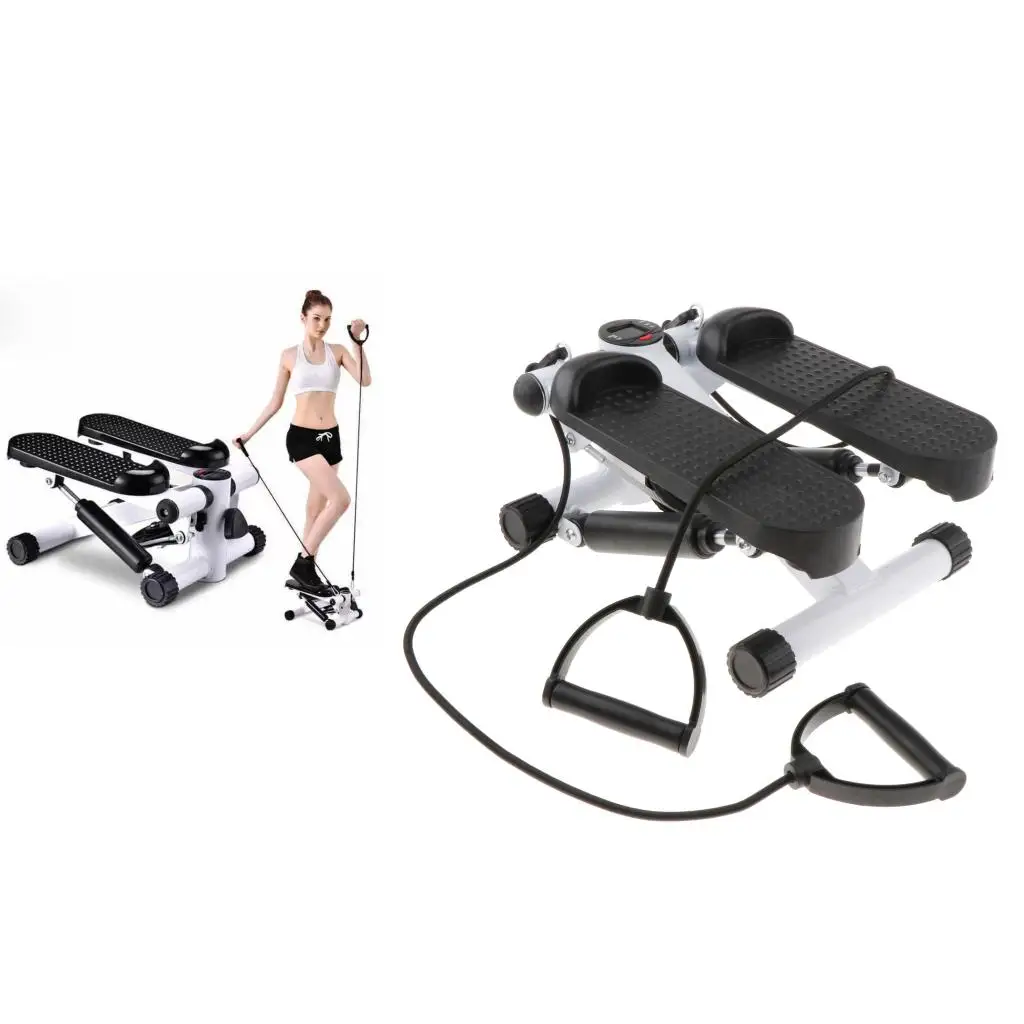 Climber Stepper Trainer LCD Display Home Machine Arm Leg Cord Training Exercise