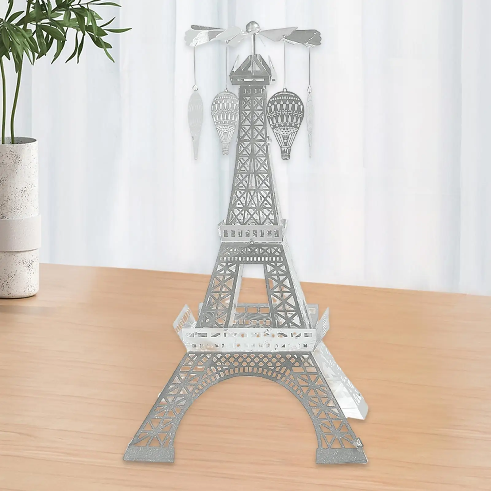 Eiffel Tower Sculptures Candle Holder Table Crafts Adornment Lovely Decor for Romantic Wedding, Christmas Party