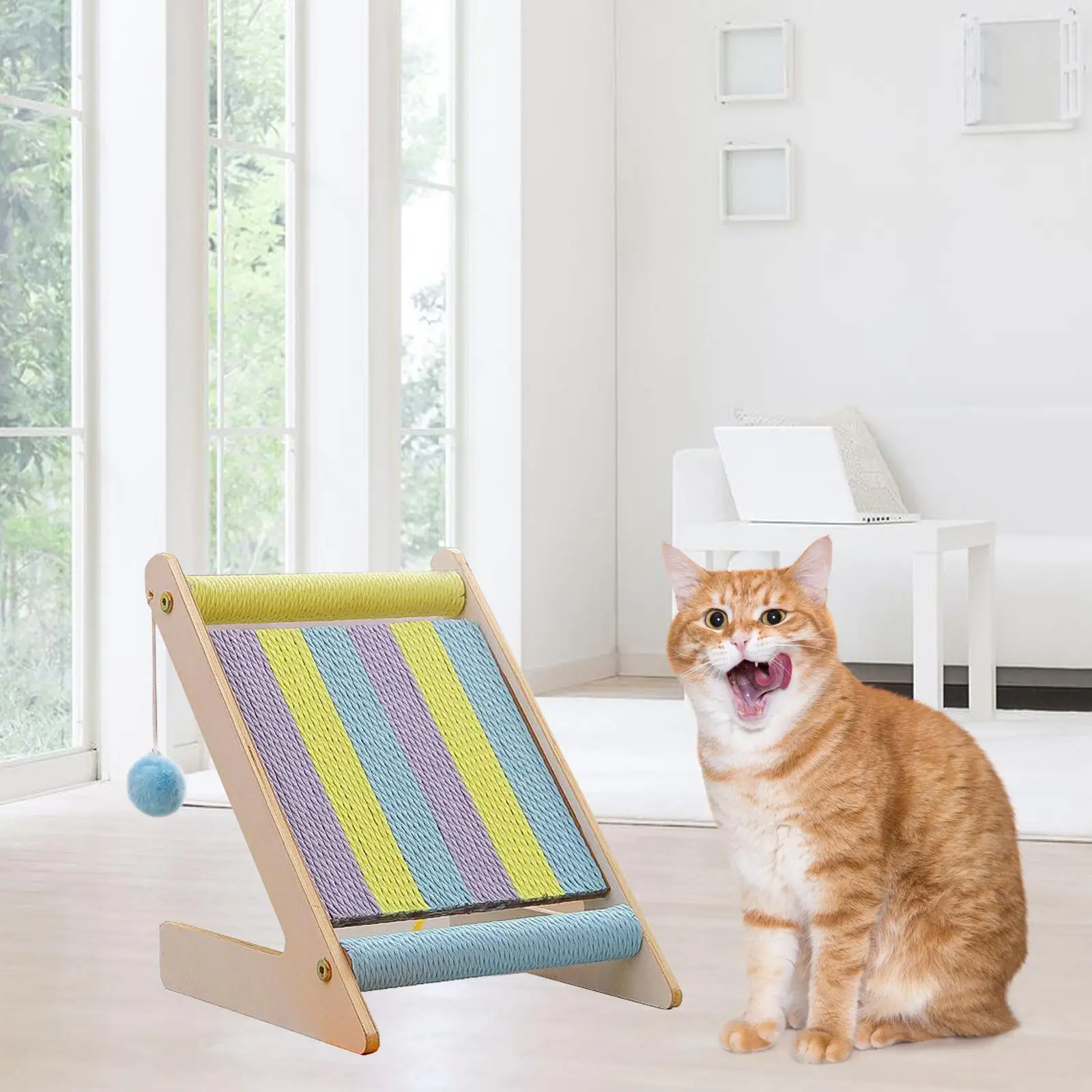 Vertical Cat Scratcher Furniture Protection Kitten Scratch Pad Grind Claws