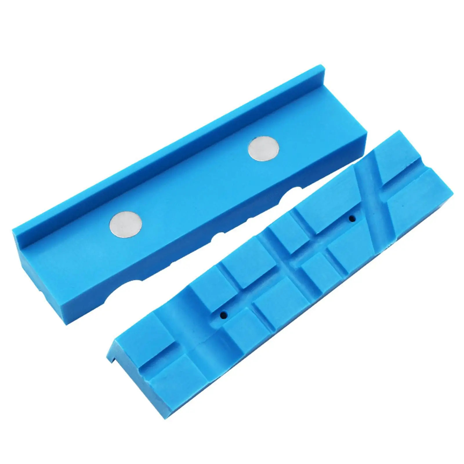 2 Pieces Multi-Groove Bench Vise Jaw Pads Vise Holder Protective Covers Protectors for Woodworking Vices Any Metal Vice