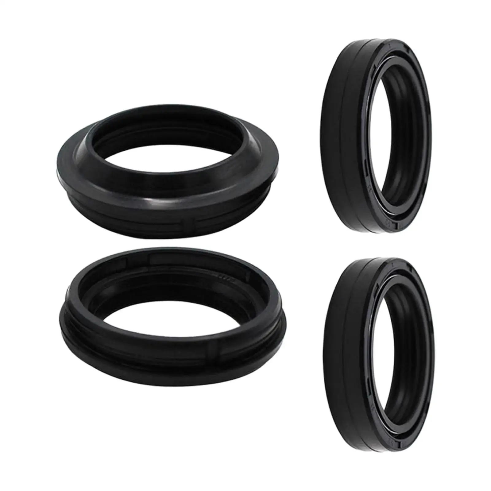 4 Pieces 36x48x11mm Durable Motorcycle Front Fork Damper Oil Seal and Dust Seal for Yamaha XT 125 R Bra 2007 1D4-f2480-00