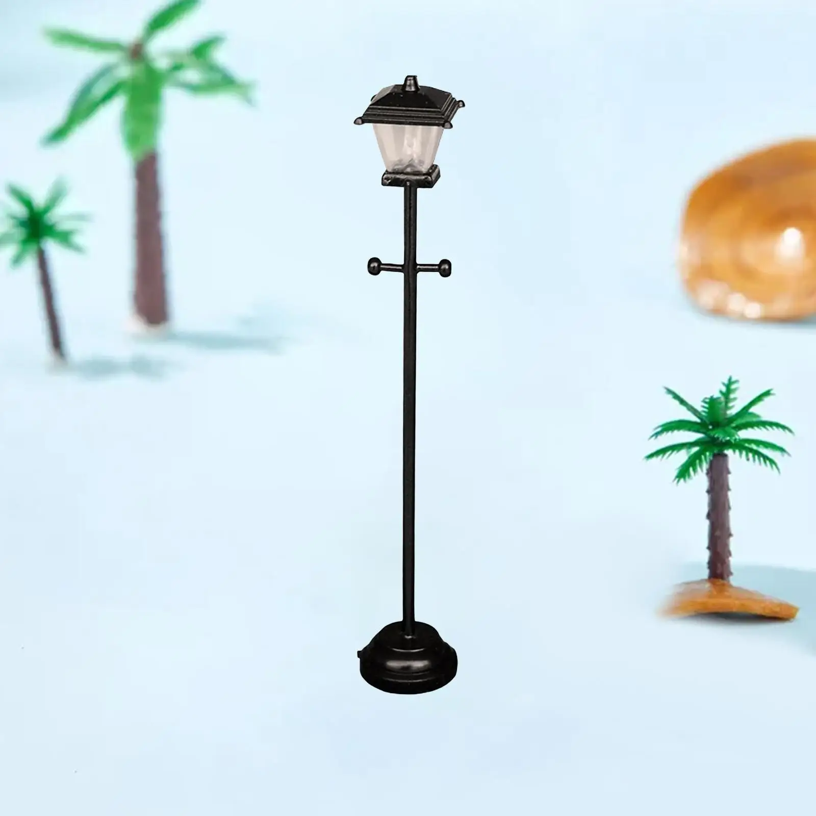 Dollhouse Miniature Street Light Micro Landscaping Walkway DIY Train Model