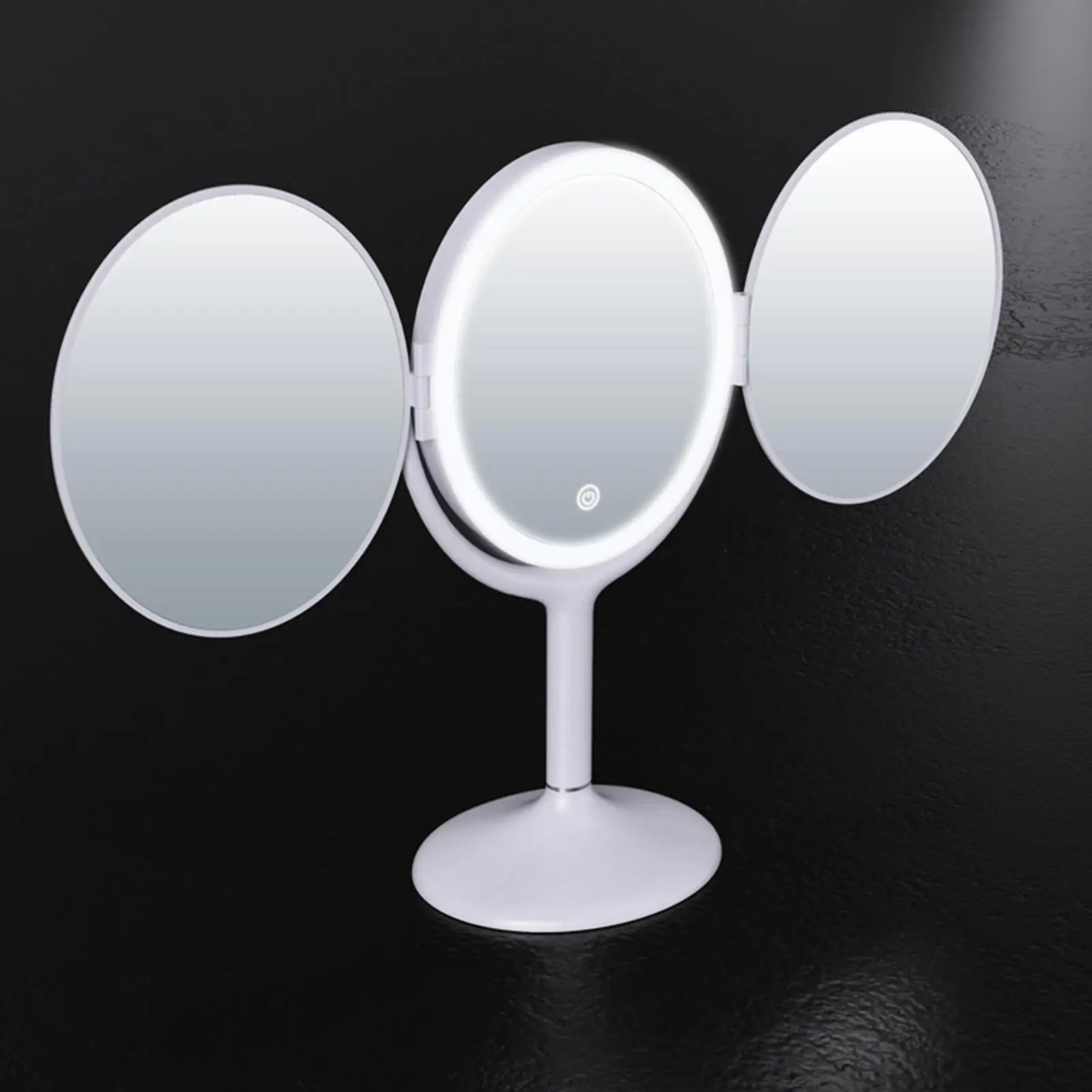 Portable Makeup Trifold Mirror 1X/2X Magnification Vanity Mirror Female Gift