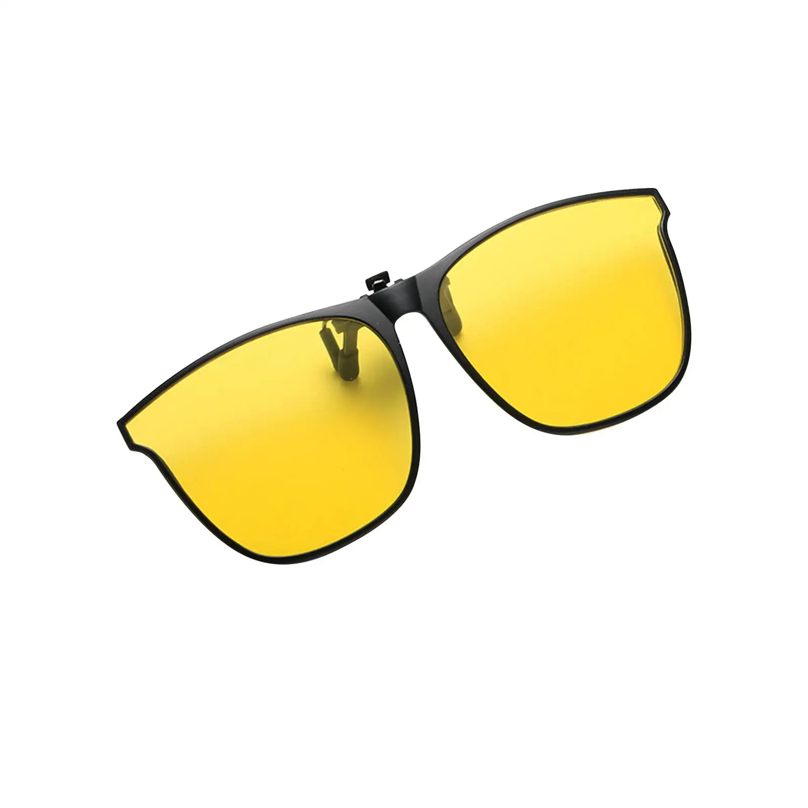Polarized Clip On Sunglasses Lens Lightweight Eyeglasses Driving Glasses Large Frame Anti Glare for Outdoor Travelling Driving