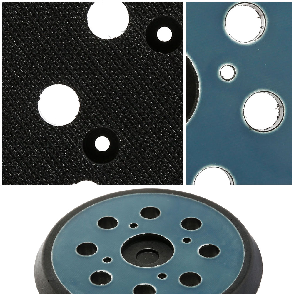5 Zoll 8 Löcher 125 mm Hakenschlaufe Schleif Stützteller Elektrischer Exzenterschleifer Scheibenscheiben Porter Cable Backup Stick On Pad – Detail 10
