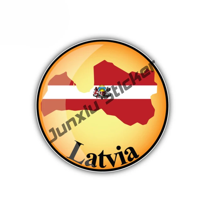 Latvian Driver Badge Sticker Decal - Self Adhesive Vinyl