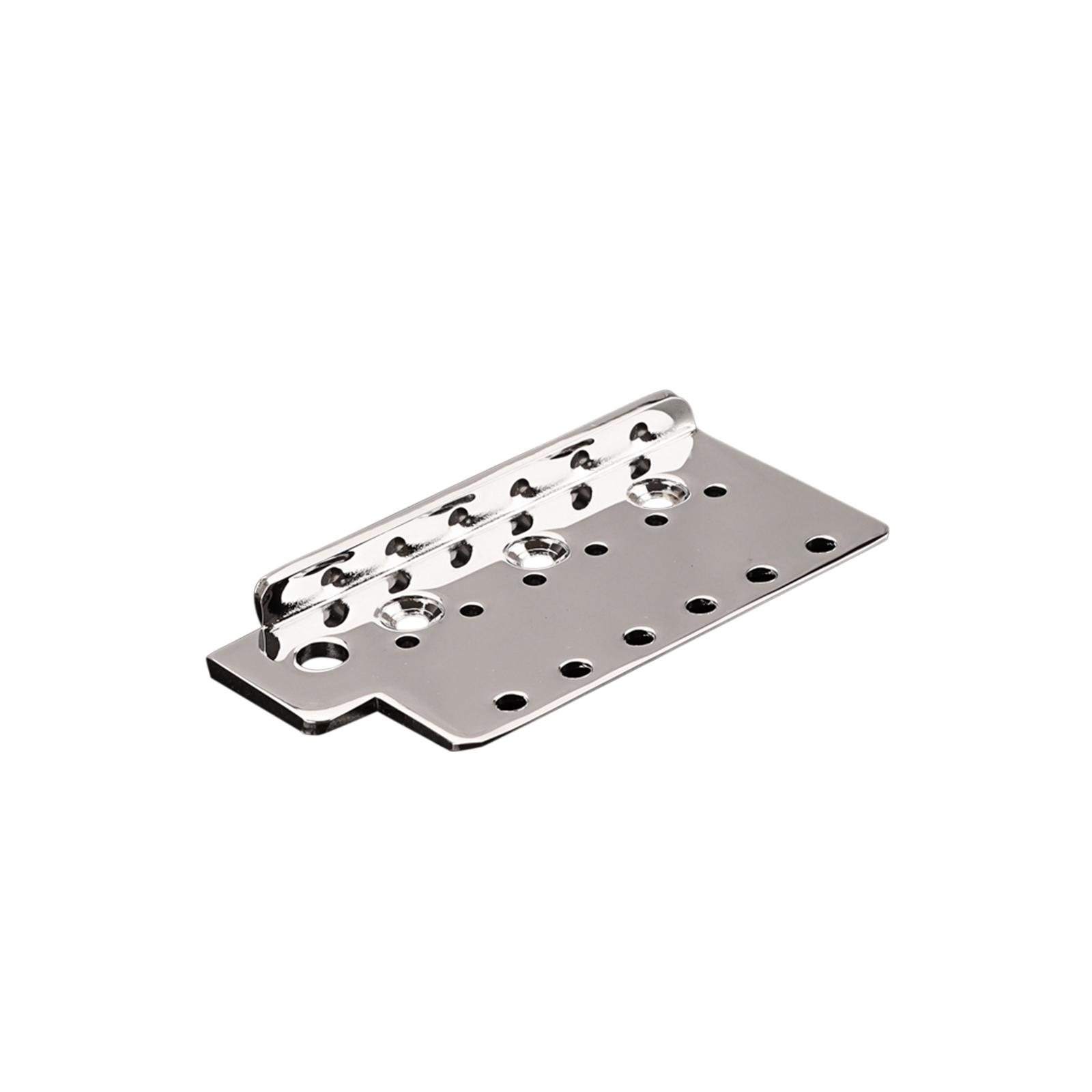 6 String Tremolo Bridge Plate Vintage Portale Chrome Durable for Musical Instrument Bass Electric Guitar Ukulele Replacement