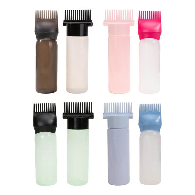 20ml Root Comb Applicator Bottle Refillable for Hair Dye Hair Oil Applicator  with Graduated Scale Salon Home Hair Styling Tools - AliExpress