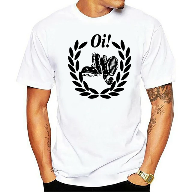 Camiseta Skinhead Oi | Streetwear Camisetas | Men's Punk T-shirt 