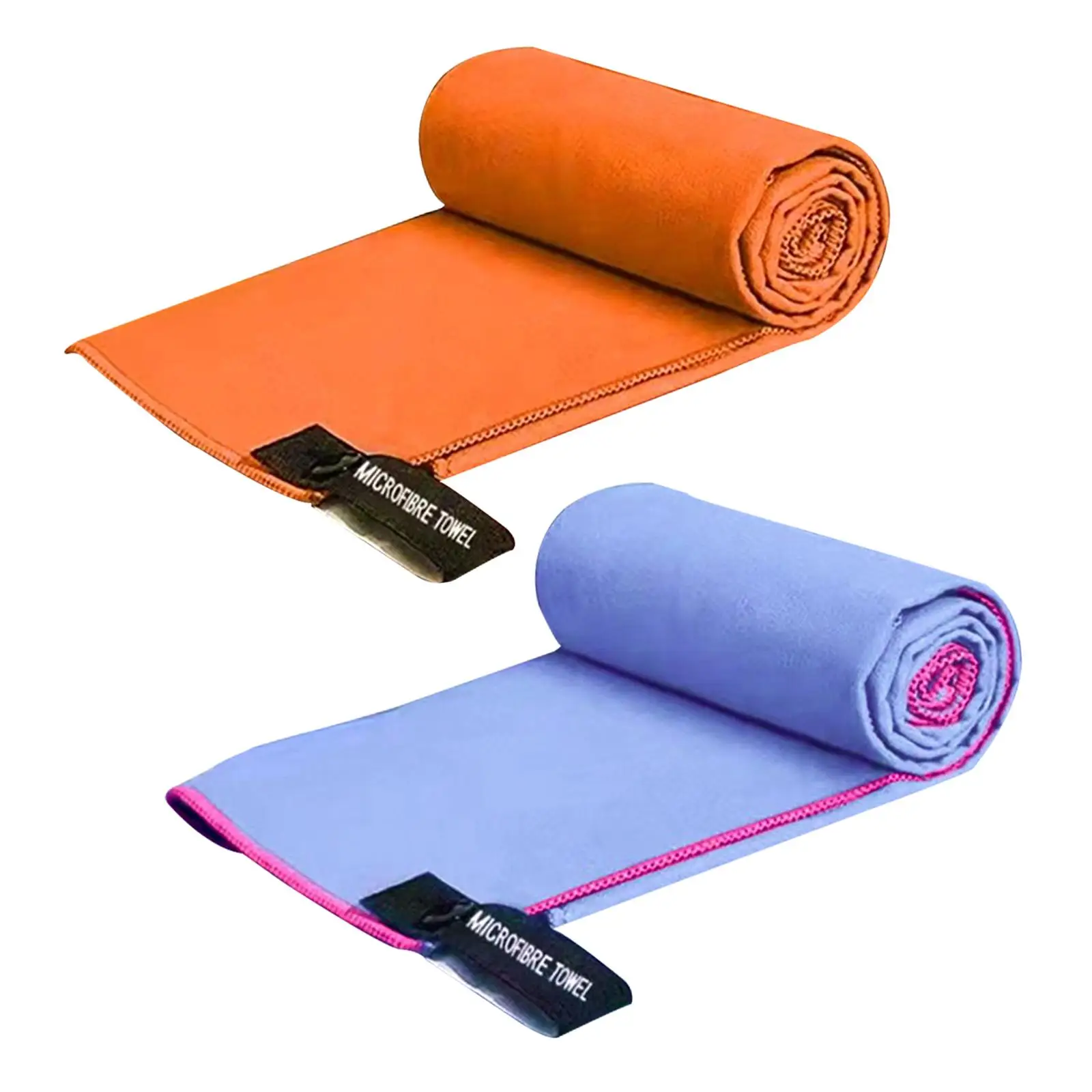 2x Travel Towel Lightweight Household Breathable Portable Soft Super Absorbent Towel for Camp Hand Face Body Swimming Gym