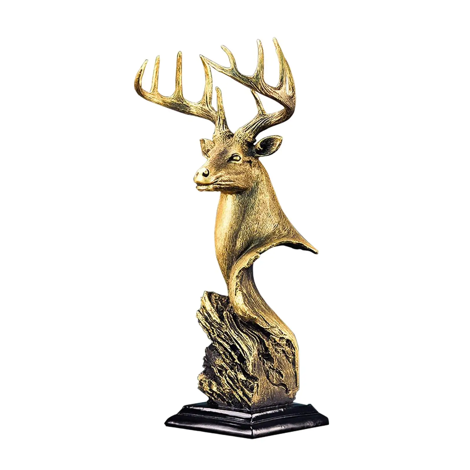 Resin Reindeer Sculptures Shelf Ornaments Home Furnishing for Bedrooms