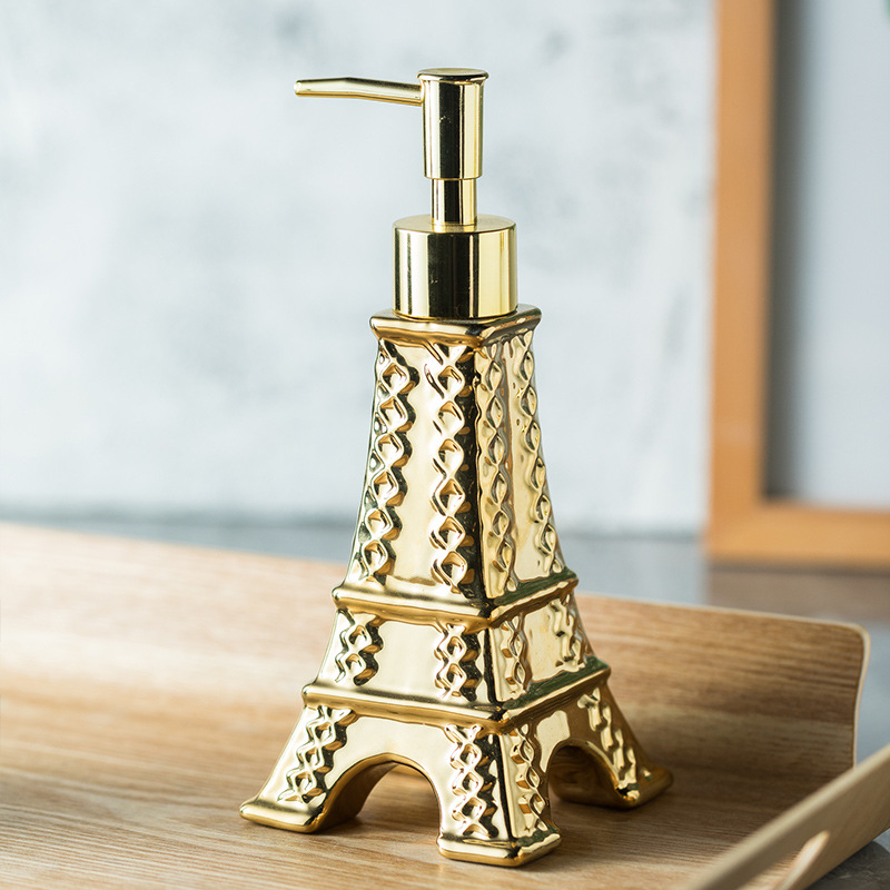 Ceramic Eiffel Tower Liquid Soap Dispenser