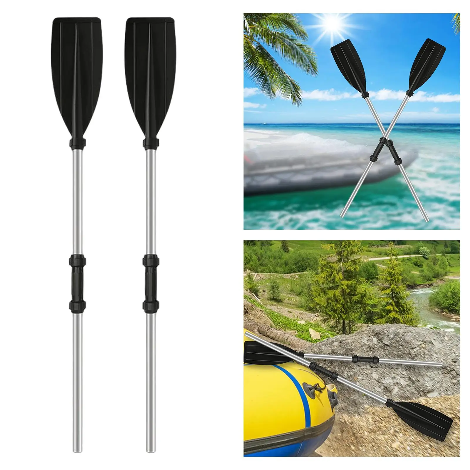 Multipurpose Kayak Boat Rafting Paddle Aluminium Alloy Detachable Stand up Paddle Board for Kayak Surfing Boating Supplies